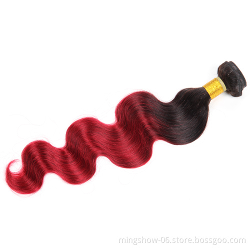 Remy Peruvian hair 1b 99j bundles with closure